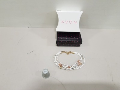 224 X BRAND NEW AVON YARA CHARM BRACELET- WHITE