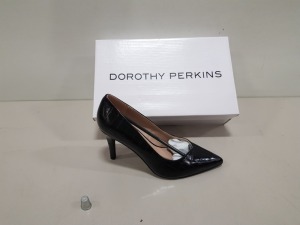 11 X BRAND NEW DOROTHY PERKINS BLACK DRAKE HEELS RRP £276.00