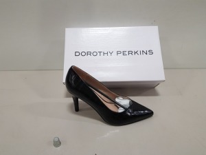 11 X BRAND NEW DOROTHY PERKINS BLACK DRAKE HEELS RRP £276.00