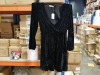 12 X BRAND NEW BAGGED WOMENS BLACK OASIS DRESSES ( 2 X RATIO PACKS OF 1- XS, 2-S, 2-M AND 1-L) TOTAL RRP £600.00