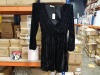 12 X BRAND NEW BAGGED WOMENS BLACK OASIS DRESSES ( 2 X RATIO PACKS OF 1- XS, 2-S, 2-M AND 1-L) TOTAL RRP £600.00