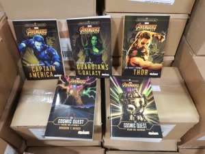 80 X 5 PIECE AVENGERS INFINITY WAR NOVEL PACKS IN 20 CARTONS