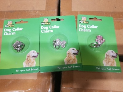 240 X PET PLACE DOG COLLAR CHARMS IN 10 CARTONS