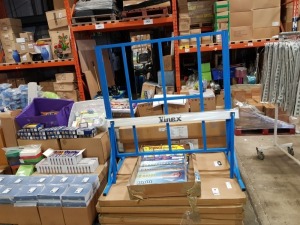 FULL PALLET CONTAINING 47 PIECE ASSORTED LOT CONTAINING 7 X TTS ALFRESCO MULTI-ACCESS MUSIC FRAME, 20 X VINEX SCHOOL HURDLES AND 20 X SCIENCE VOCABULARY BULLETIN BOARD SET. - ON ONE PALLET