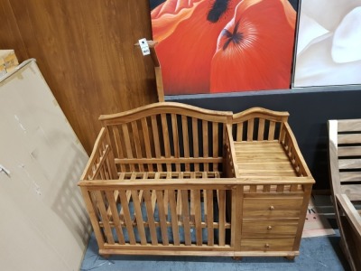 BRAND NEW SOLID TEAK WOODEN BLOSSOM BABY BOX 170 X 60 X 120cm RRP £1300