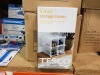 24 X BRAND NEW TESCO 4 SHOE STORAGE BOXES - IN 6 CARTONS