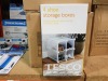 24 X BRAND NEW TESCO 4 SHOE STORAGE BOXES - IN 6 CARTONS