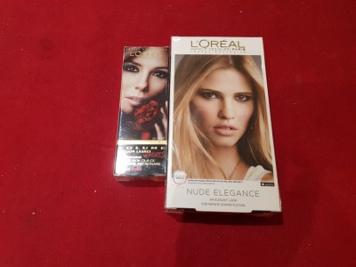 24 X LOREAL VOLUME MILLION LASHES EXCESS PACKS PLUS 2 X LOREAL MAKE UO DESIGNER TRAVEL EXCLUSIVE SETS