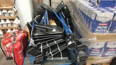 APPROX 45 X BLUECOL LONG HANDLED SNOW SHOVEL