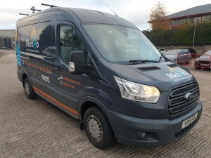 BLUE FORD TRANSIT 290 TREND ECO. ( DIESEL ) Reg : YT15 PZL, Mileage : 133198 Details: WITH 1 KEY MOT UNTIL 03/08/2021 ENGINE SIZE: 2198CC HIGH ROOF MEDIUM WHEEL BASE WITH ROOF BARS HAS INTERMITTANT STARTER MOTOR ISSUE