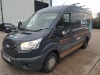 BLUE FORD TRANSIT 290 TREND ECO. ( DIESEL ) Reg : YT15 PZL, Mileage : 133198 Details: WITH 1 KEY MOT UNTIL 03/08/2021 ENGINE SIZE: 2198CC HIGH ROOF MEDIUM WHEEL BASE WITH ROOF BARS HAS INTERMITTANT STARTER MOTOR ISSUE - 4