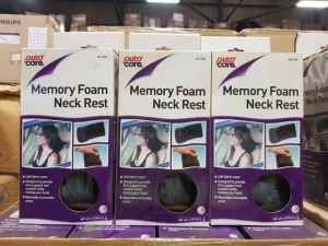 144 X BRAND NEW AUTO CARE MEMORY FOAM NECK REST - IN 6 BOXES