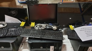 HP PRO 3515 DESKTOP PC AMD A4 5300 3,4GHZ PROCESSOR 20" HP MONITOR WINDOWS 10 PRO 500GB HARD DRIVE KEYBOARD AND MOUSE INCLUDED