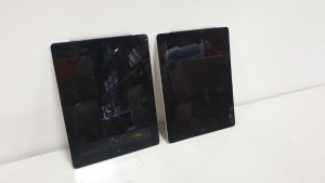 2 X APPLE IPADS IN BLACK AND SILVER 32GB AND 64GB STORAGE (LOCKED FOR SPARES ONLY)
