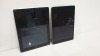 2 X APPLE IPADS IN BLACK AND SILVER (LOCKED FOR SPARES ONLY)