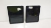 2 X APPLE IPADS IN BLACK AND SILVER 64GB AND 32GB STORAGE (LOCKED FOR SPARES ONLY)