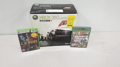 XBOX 360 LIMITED EDITION FORZA MOTORSPORT 3 250GB WITH L.A. NOIRE AND GRAND THEFT AUTO IV