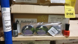 APPROX 265 X VARIOUS KUBBIS COSMETICS CONTAINING KUBISS NAIL POLISH NO. 32, MONO EYESHADOW NO. 27 AND MINI NAIL POLISH NO. 48 RRP £530.00