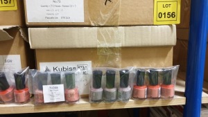 APPROX 432 X VARIOUS KUBBIS COSMETICS CONTAINING KUBISS NAIL POLISH NO. 131 AND NAIL POLISH NO. 73 RRP £864.00