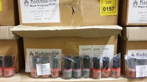 APPROX 425 X VARIOUS KUBISS COSMETICS CONTAINING KUBBIS NAIL POLISH NO. 131 AND NAIL POLISH NO. 73 RRP £850.00