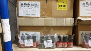 APPROX 432 X VARIOUS KUBISS COSMETICS CONTAINING KUBISS NAIL POLISH NO. 73 AND NAIL POLISH NO. 131 RRP £864.00