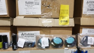 APPROX 1564 X VARIOUS KUBISS COSMETICS CONTAINING KUBISS MONO EYESHADOW NO. 26, EYELINER PENCIL NO. 04 AND MINI NAIL POLISH NO. 25 RRP £3128.00