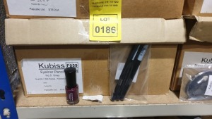 APPROX 1106 X VARIOUS KUBISS COSMETICS CONTAINING KUBISS MINI NAIL POLISH NO. 34 AND EYELINER PENCIL NO. 05 RRP £2212.00