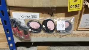 APPROX 443 X VARIOUS KUBISS COSMETICS CONTAINING KUBISS NAIL POLISH NO. 43 AND MONO EYESHADOW NO. 19 RRP £886.00