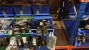 APPROX £600 RETAIL VALUE OF CHILDRENS BLACK FOOTWEAR IN VARIOUS STYLES & SIZES IN 5 TRAYS (NOT INCLUDED) - NOTE: ITEMS ARE SIMPLE MAGNETIC SECURITY TAGGED