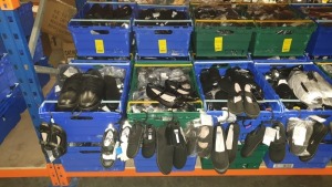 APPROX £600 RETAIL VALUE OF CHILDRENS BLACK FOOTWEAR IN VARIOUS STYLES & SIZES IN 5 TRAYS (NOT INCLUDED) - NOTE: ITEMS ARE SIMPLE MAGNETIC SECURITY TAGGED