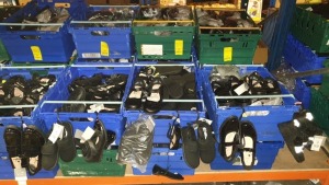 APPROX £600 RETAIL VALUE OF CHILDRENS BLACK FOOTWEAR IN VARIOUS STYLES & SIZES IN 5 TRAYS (NOT INCLUDED) - NOTE: ITEMS ARE SIMPLE MAGNETIC SECURITY TAGGED