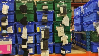 £400-£500 RETAIL VALUE OF CHILDRENS SOCKS IN VARIOUS STYLES AND SIZES IN 5 TRAYS (NOT INCLUDED)