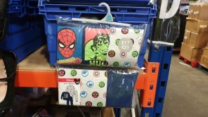 APPROX 48 X TWIN PACKS OF CHILDRENS 13-14 Y DISNEY BOYS PYJAMAS RRP £17 PER PACK (TOTAL RRP £816) IN 4 TRAYS (NOT INCLUDED)