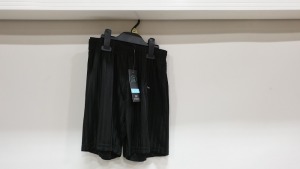 100 X PACKS OF 2 UNISEX BLACK SHORTS 9-10YEARS