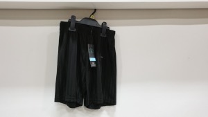 100 X PACKS OF 2 UNISEX BLACK SHORTS 9-10YEARS