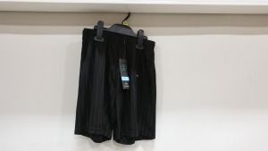 100 X PACKS OF 2 UNISEX BLACK SHORTS 9-10YEARS