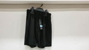 100 X PACKS OF 2 UNISEX BLACK SHORTS 9-10YEARS