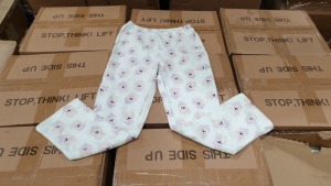 52 X CHILDREN'S OWL FLEECY PYJAMA BOTTOMS AGE 7-8 YEARS IN 2 CARTONS