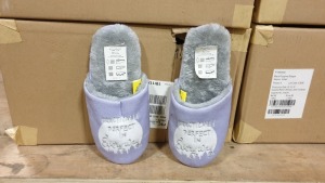 24 X PAIRS OF MARY POPPINS DESIGN SLIPPERS SIZE 5 - IN 3 CARTONS