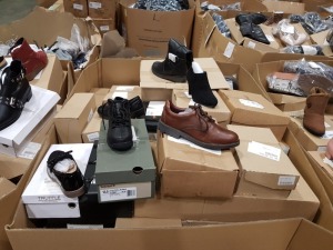 FULL PALLET OF SHOES (JD WILLIAMS RETURNS) IN VARIOUS STYLES AND SIZES