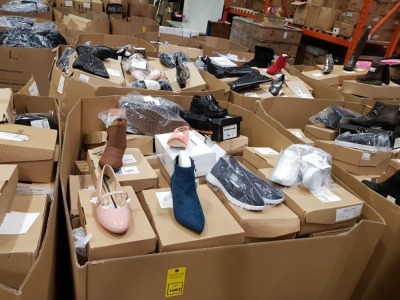 FULL PALLET OF SHOES (JD WILLIAMS RETURNS) IN VARIOUS STYLES AND SIZES