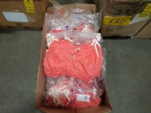 APPROX 72 X BRAND NEW PRETTY POLLY CORAL BRALLETS