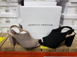 15 X BRAND NEW BOXED (DOROTHY PERKIN'S) WOMEN'S SHOES IN VARIOUS STYLES/SIZES RRP FROM £28.OO - £79.00 PER PAIR