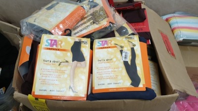 APPROX 77 X BRAND NEW SPANX TOPLESS TROUSER SOCKS AND TOUT & ABOUT SHAPING SKIRT