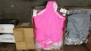APPROX 50 X BRAND NEW LEPEL PINK SWIMSUITS SIZES 8 TO 16