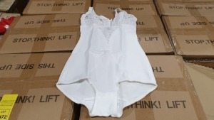 APPROX 50 X BRAND NEW CHARNOS VINTAGE PANTY CORSELETTE IN WHITE
