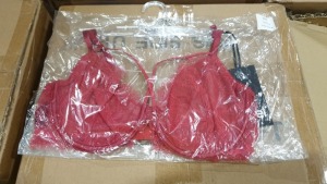 APPROX 74 X BRAND NEW LEPEL RED BRAS