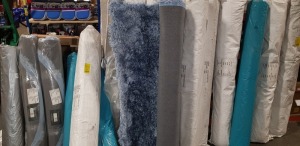 7 X 160 X 230 CM MIXED RUGS IN VARIOUS COLOUR'S - ALL IN WRAPPING SPEC - RIBBON WOOL