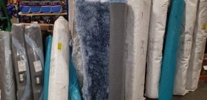 7 X MIXED RUGS IN VARIOUS COLOURS ETC TO INCLUDE - 1 X 59X94, 6 X INDULGENCE 133 DIAMETER RUGS