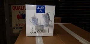 80 X PORTMEIRION STUDIO SETS OF 4 DECORATIVE MUGS - IN 20 BOXES